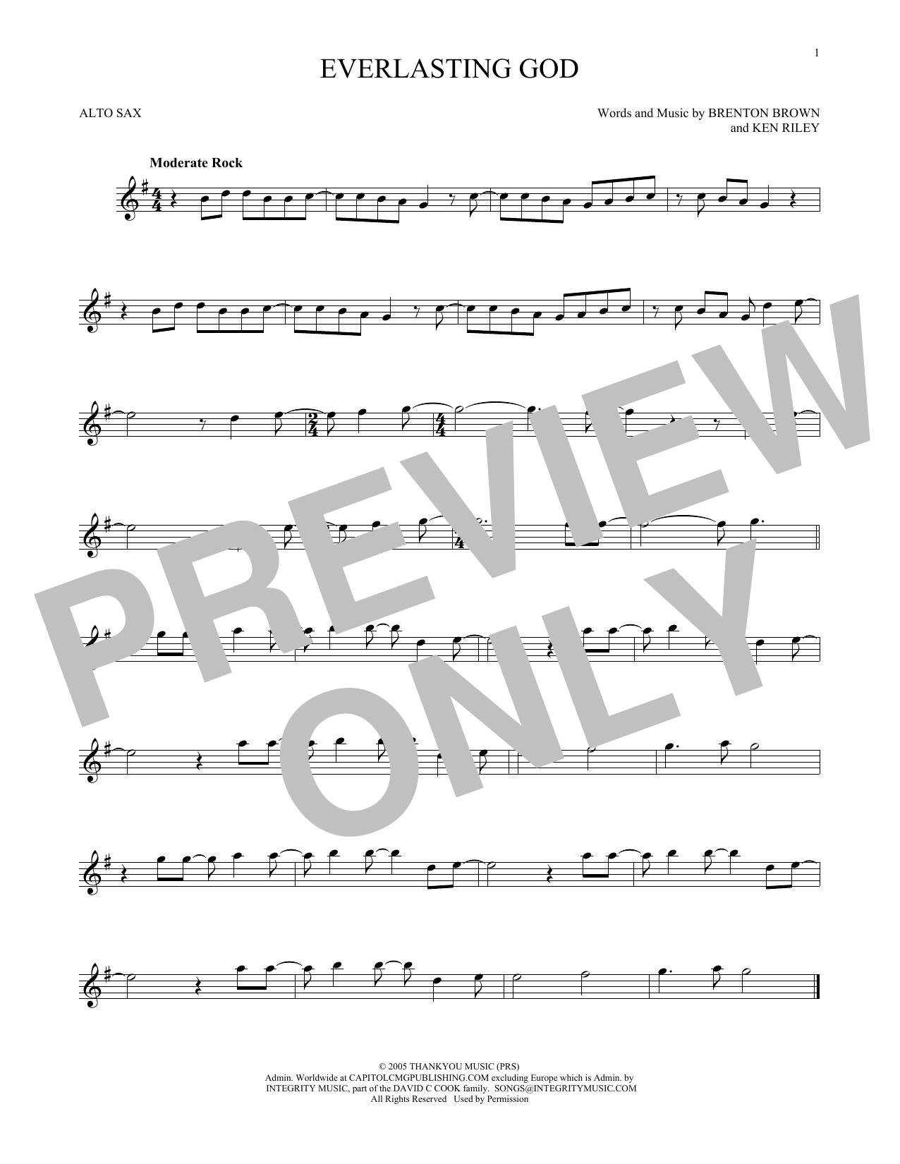 Chris Tomlin Everlasting God sheet music notes printable PDF score