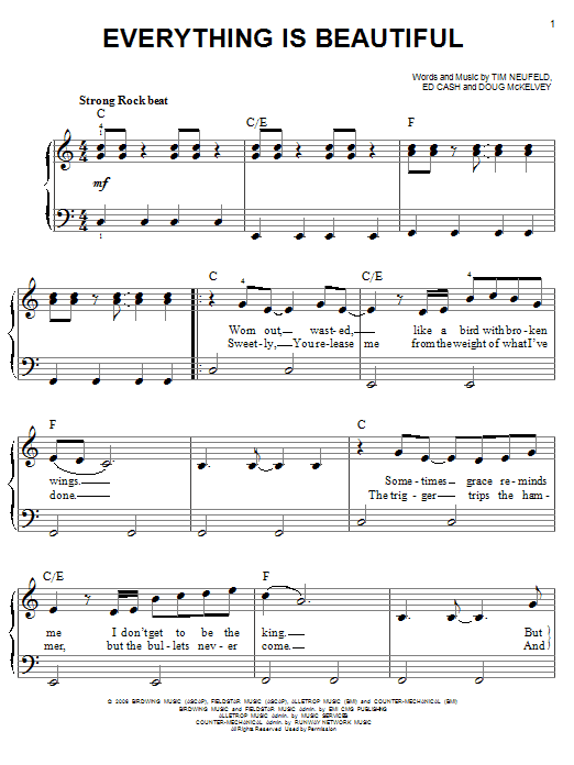 Download Starfield Everything Is Beautiful Sheet Music