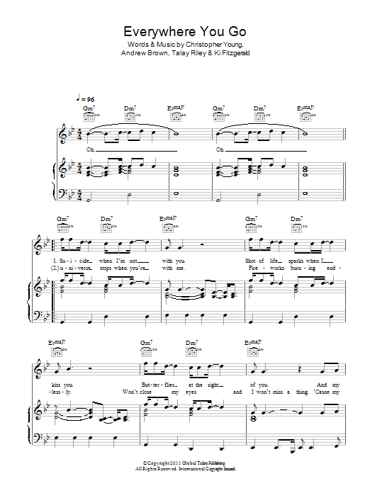 Download LAWSON Everywhere You Go Sheet Music