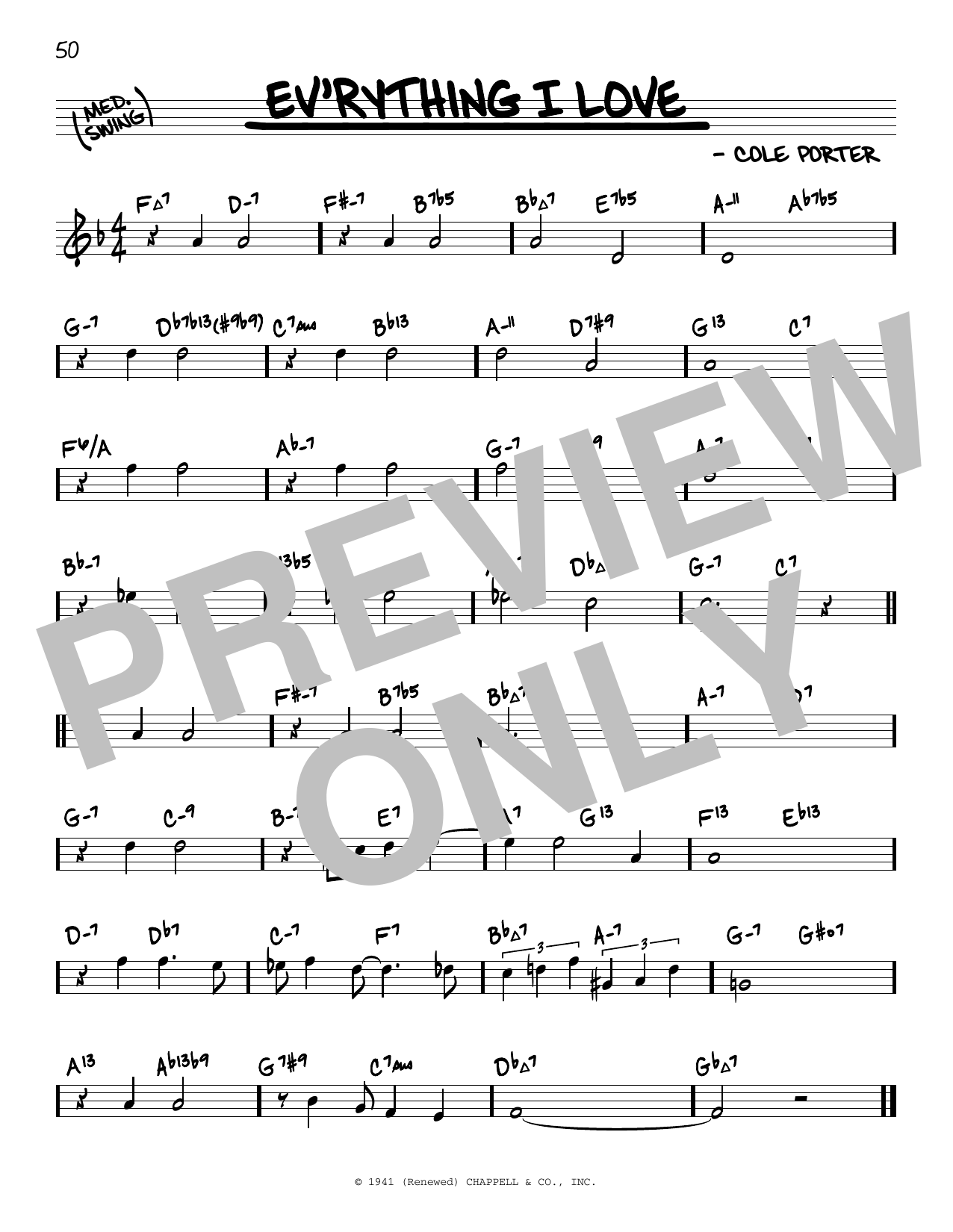 Download Cole Porter Ev'rything I Love (arr. David Hazeltine Sheet Music