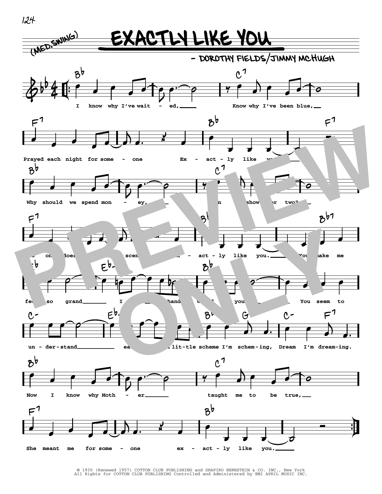 Download Dorothy Fields Exactly Like You (arr. Robert Rawlins) Sheet Music