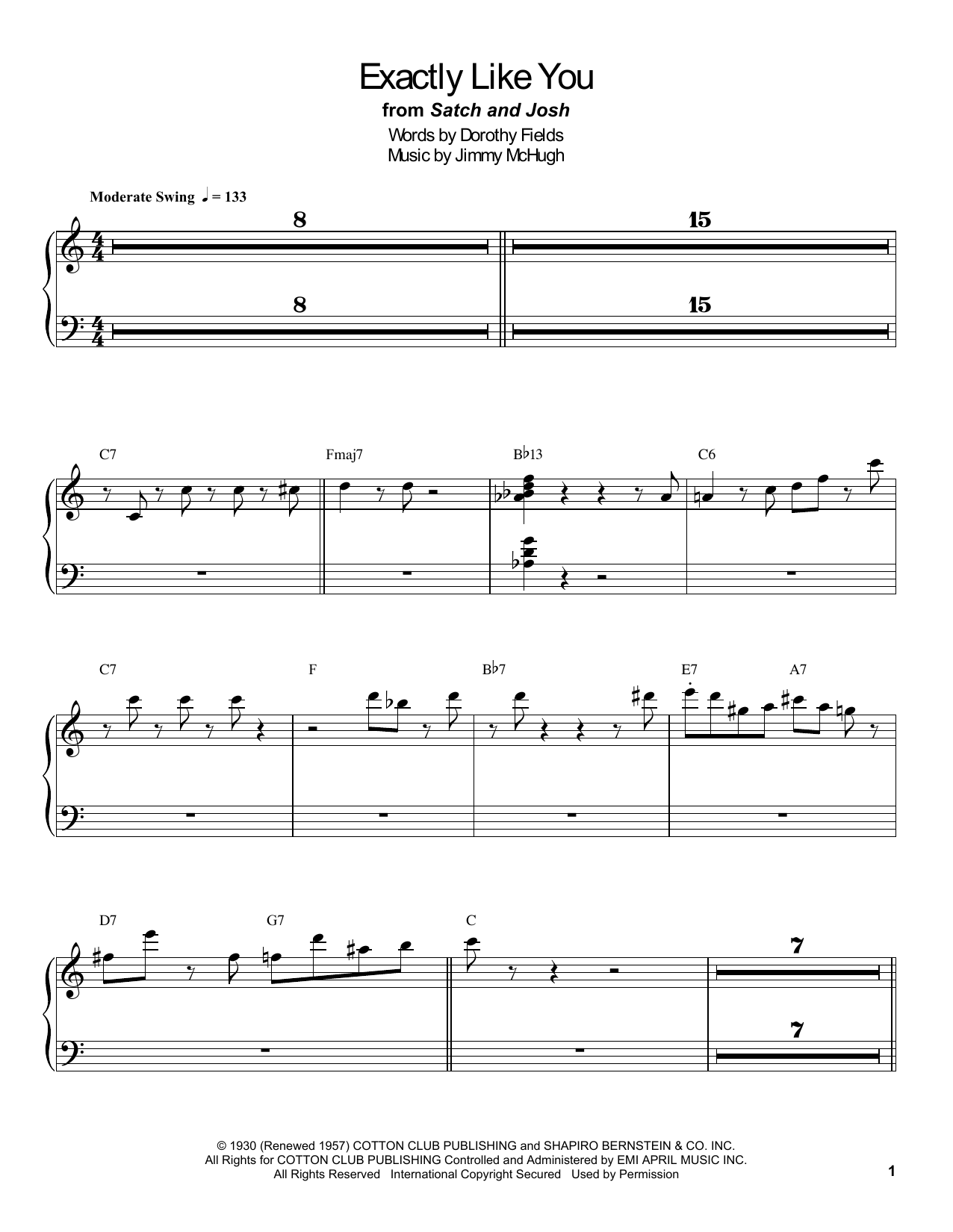 Download Count Basie Exactly Like You Sheet Music