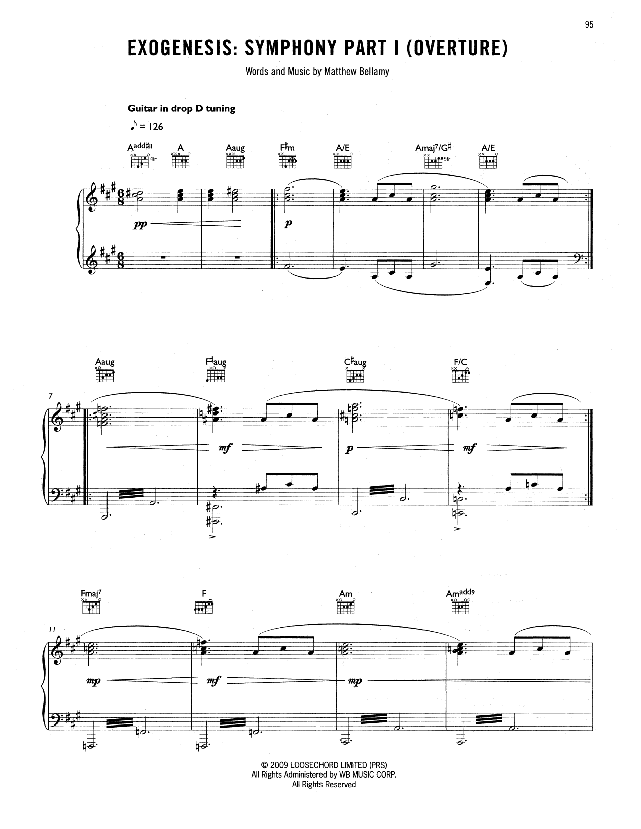 Download Muse Exogenesis: Symphony Part I (Overture) Sheet Music