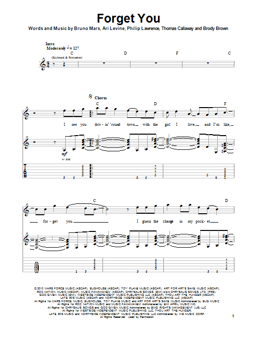 Download Cee Lo Green F**k You (Forget You) Sheet Music