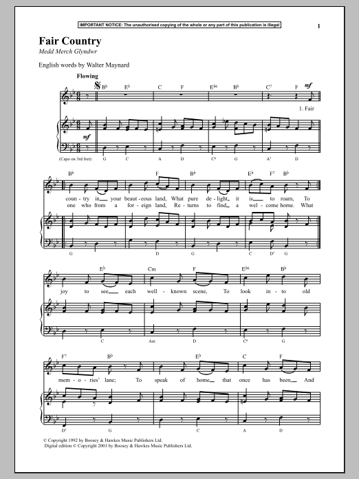 Download Anonymous Fair Country Sheet Music