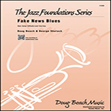 Download or print Fake News Blues - 1st Bb Trumpet Sheet Music Printable PDF 2-page score for Concert / arranged Jazz Ensemble SKU: 381633.