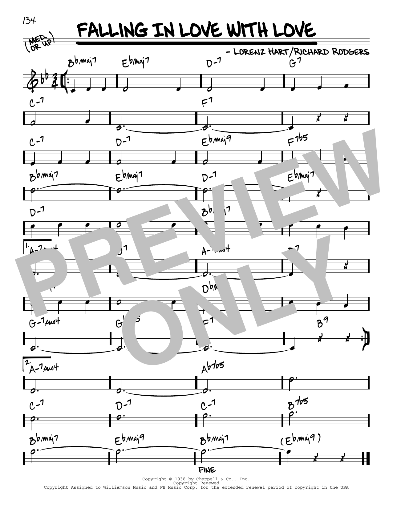 Download Rodgers & Hart Falling In Love With Love [Reharmonized Sheet Music