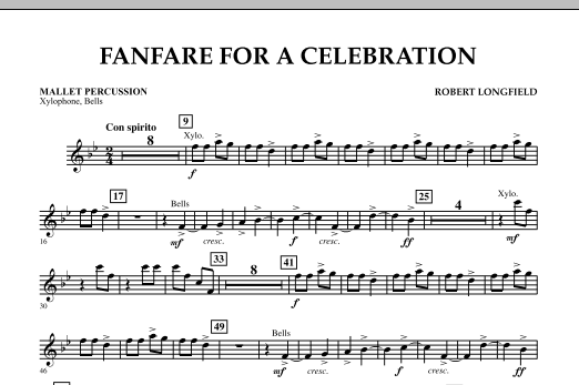 Download Robert Longfield Fanfare For A Celebration - Mallet Perc Sheet Music