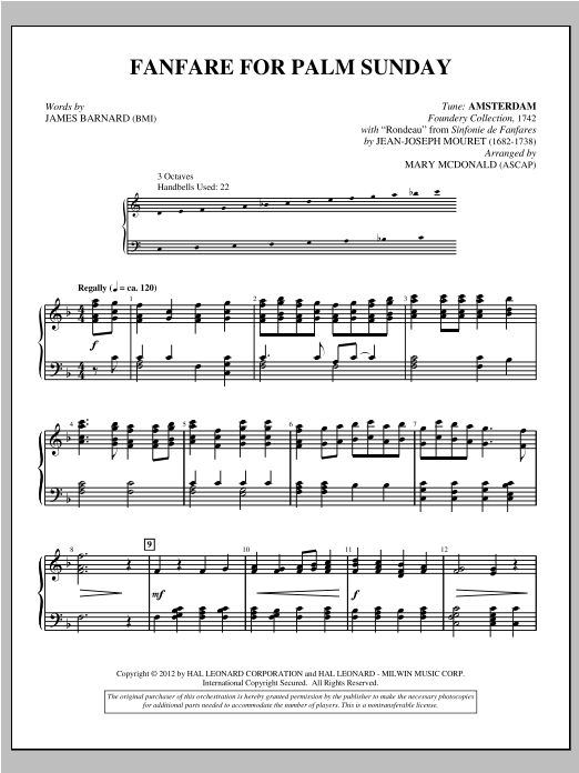 Download Mary McDonald Fanfare For Palm Sunday Sheet Music