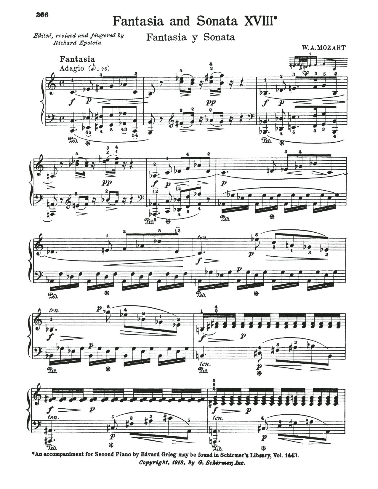 Download Wolfgang Amadeus Mozart Fantasia In C Minor, K. 475 Sheet Music