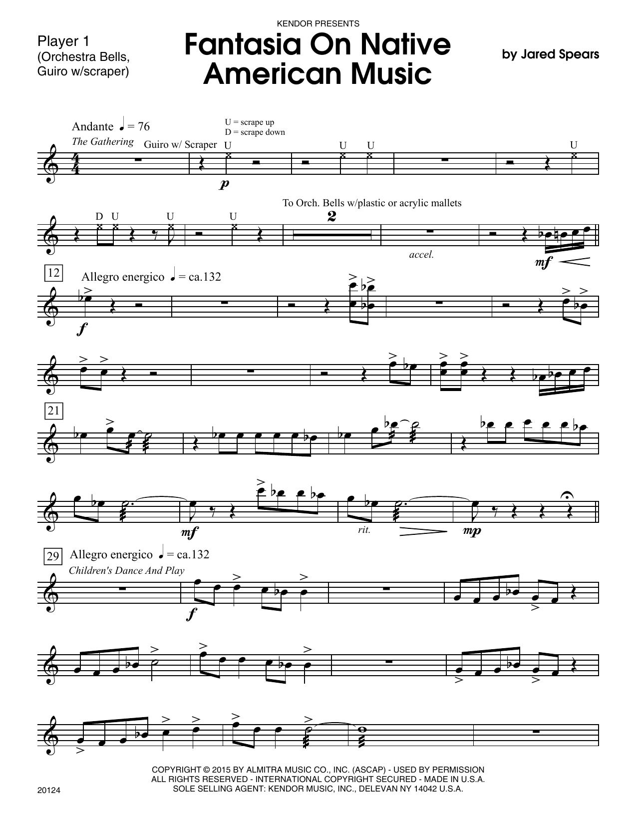 Download Jared Spears Fantasia On Native American Music - Per Sheet Music