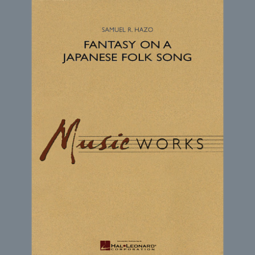 Download Samuel R. Hazo Fantasy On A Japanese Folk Song - Eb Baritone Saxophone Sheet Music and Printable PDF Score for Concert Band