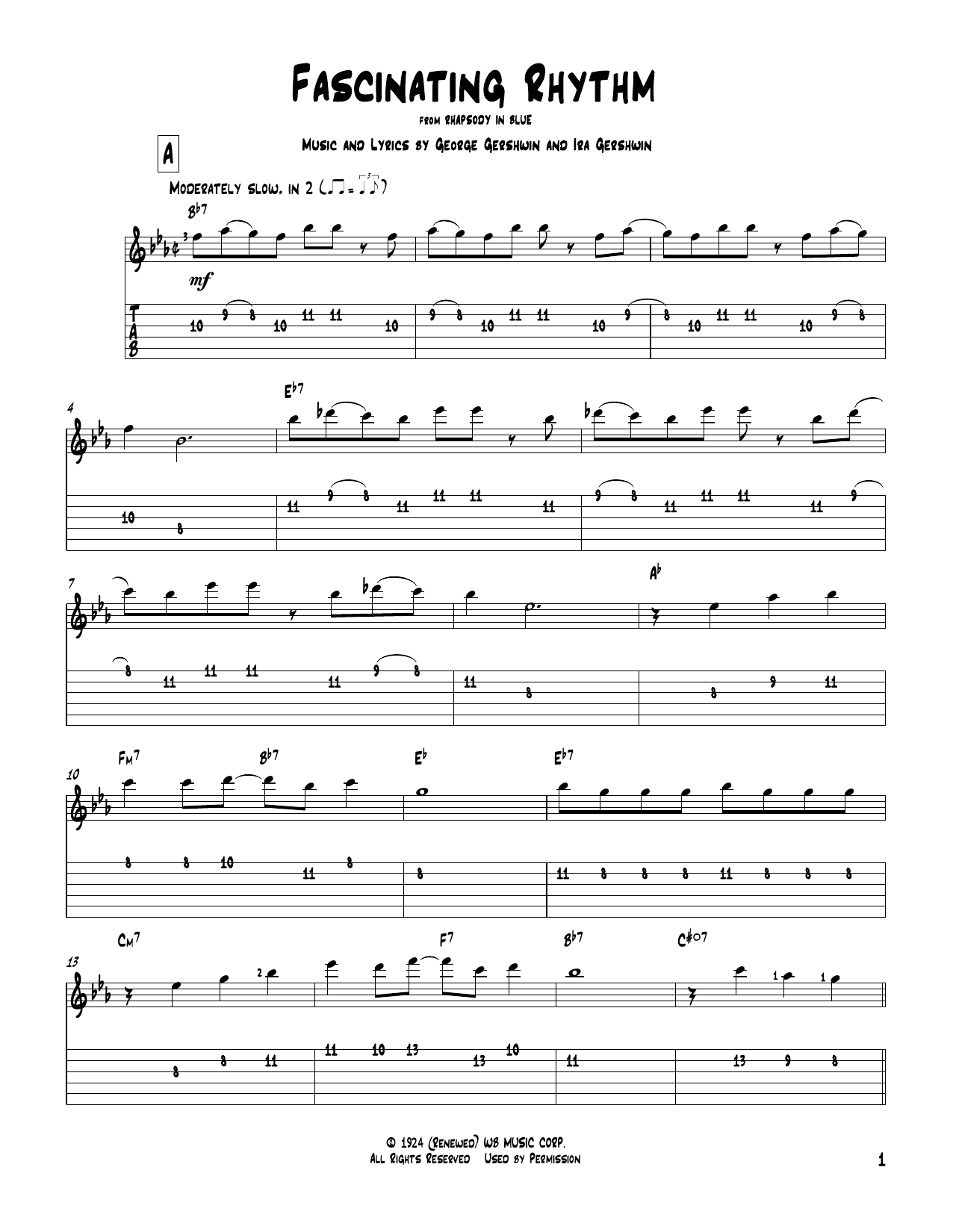 Download Ira Gershwin Fascinating Rhythm Sheet Music