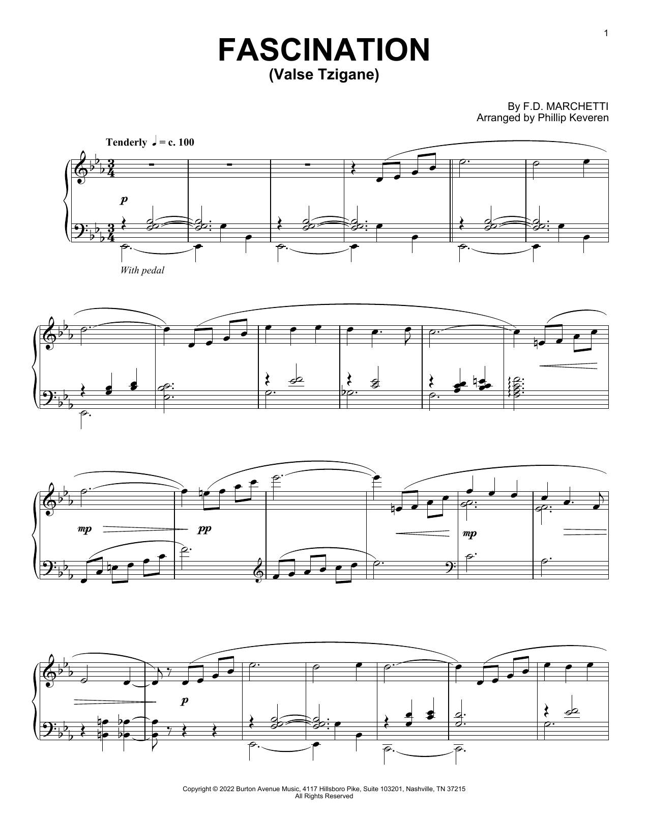 Download F.D. Marchetti Fascination (Valse Tzigane) (arr. Phill Sheet Music
