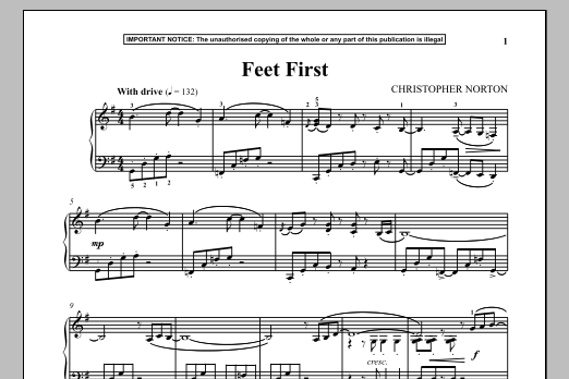 Download Christopher Norton Feet First Sheet Music