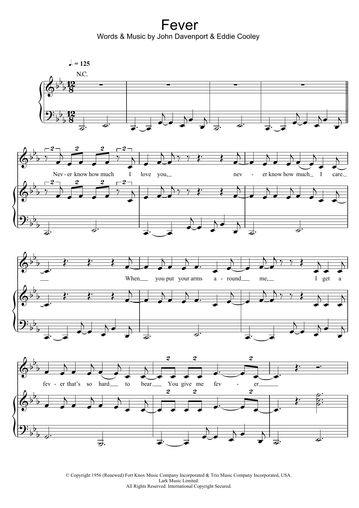 Download Michael Buble Fever Sheet Music