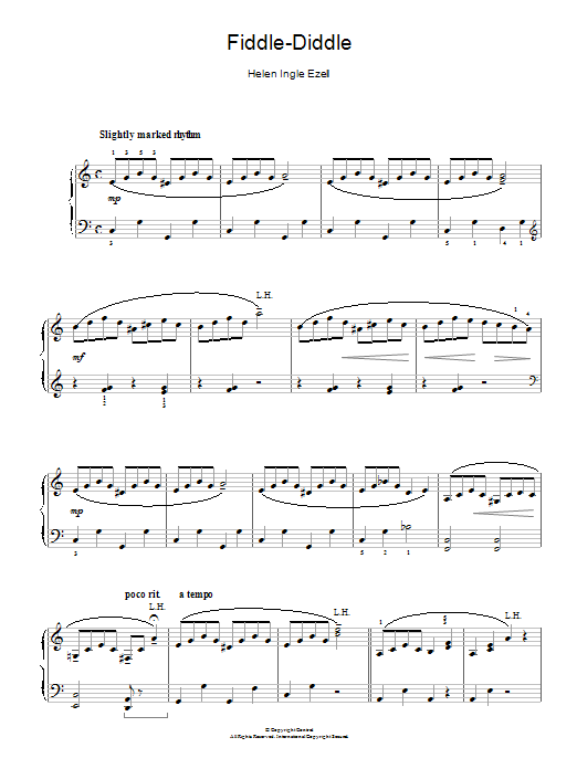 Download Helen Ingle Ezell Fiddle-Diddle Sheet Music