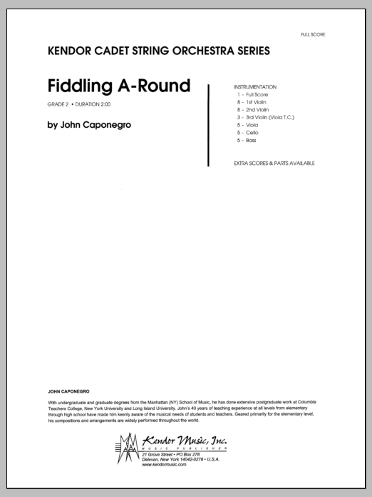 Download Caponegro Fiddling A-Round - Full Score Sheet Music