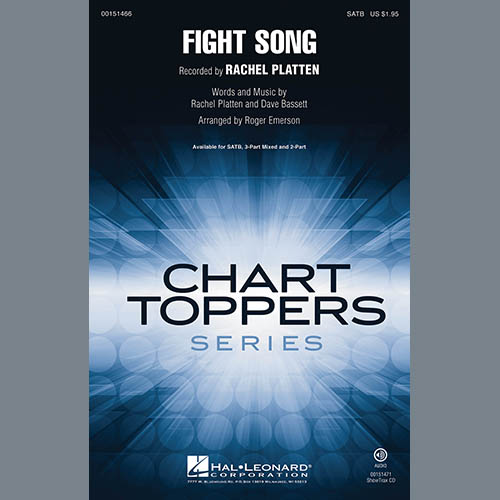 Download Rachel Platten Fight Song (arr. Roger Emerson) - Bass Sheet Music and Printable PDF Score for Choir Instrumental Pak