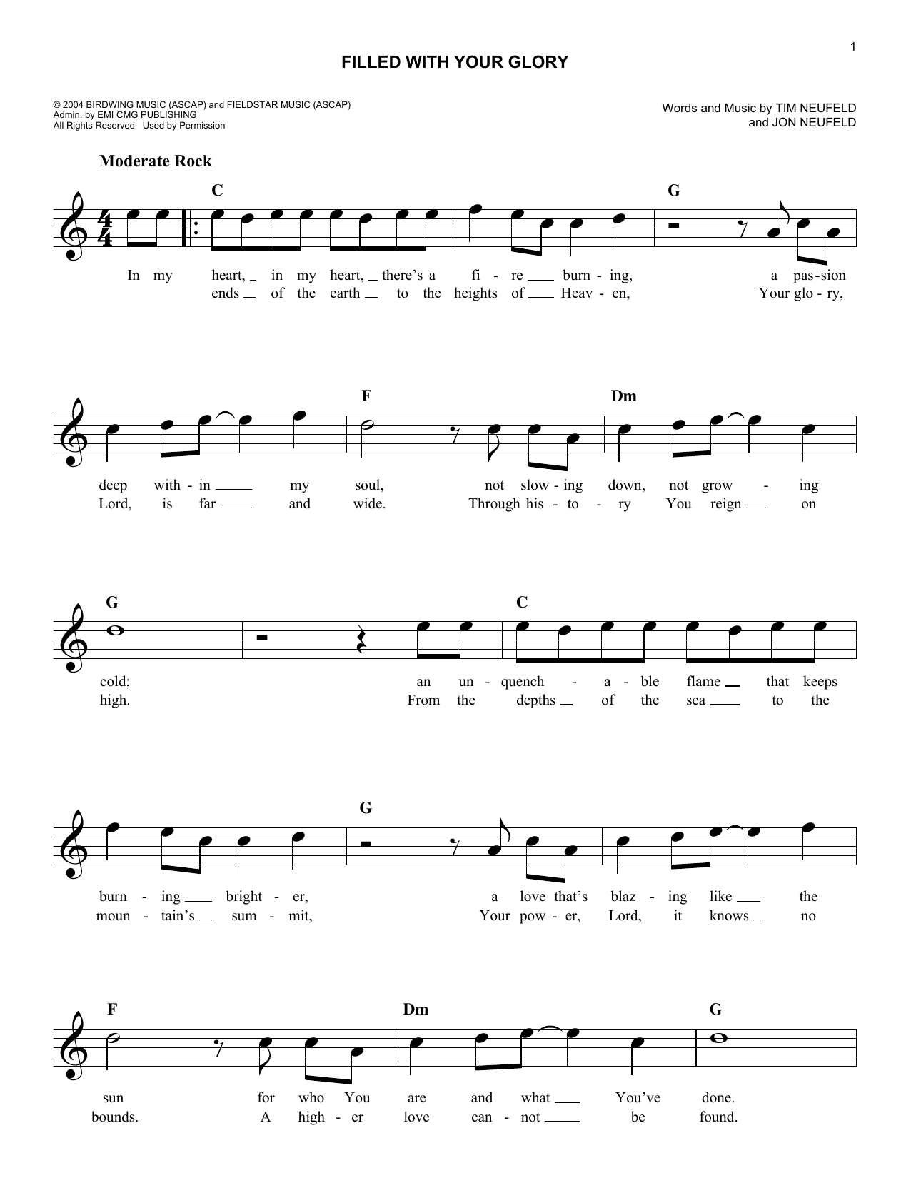 Download Starfield Filled With Your Glory Sheet Music