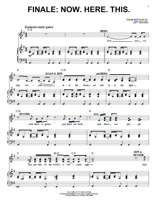 Download Jeff Bowen Finale: Now. Here. This. Sheet Music