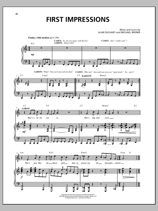 Download Michael Weiner First Impressions Sheet Music