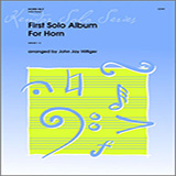 Download or print First Solo Album For Horn - Horn Sheet Music Printable PDF 4-page score for Classical / arranged Brass Solo SKU: 317047.