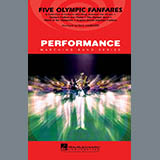 Paul Lavender Five Olympic Fanfares - Bb Tenor Sax Sheet Music and Printable PDF Score | SKU 284787