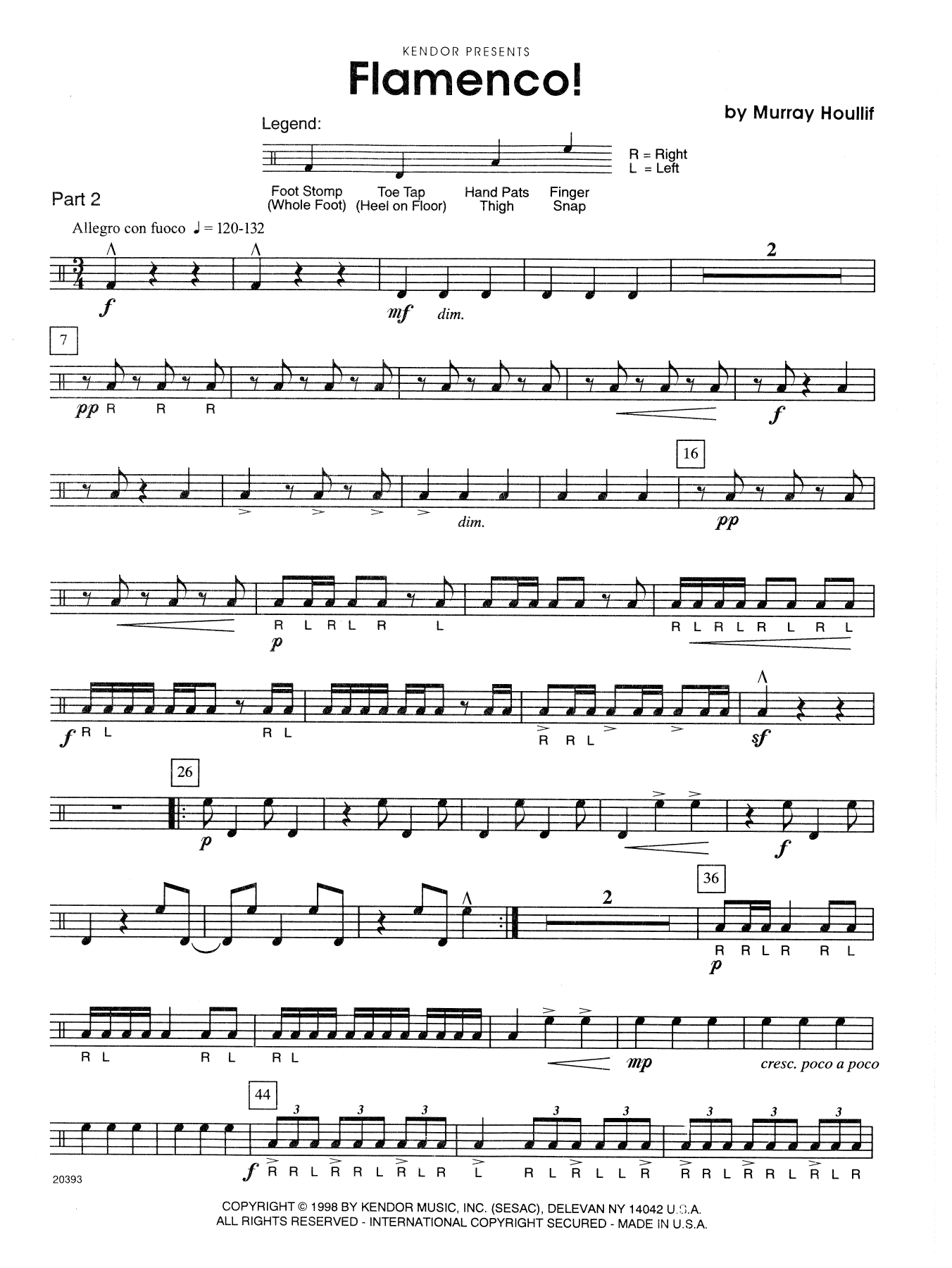 Download Murray Houllif Flamenco! - Percussion 2 Sheet Music