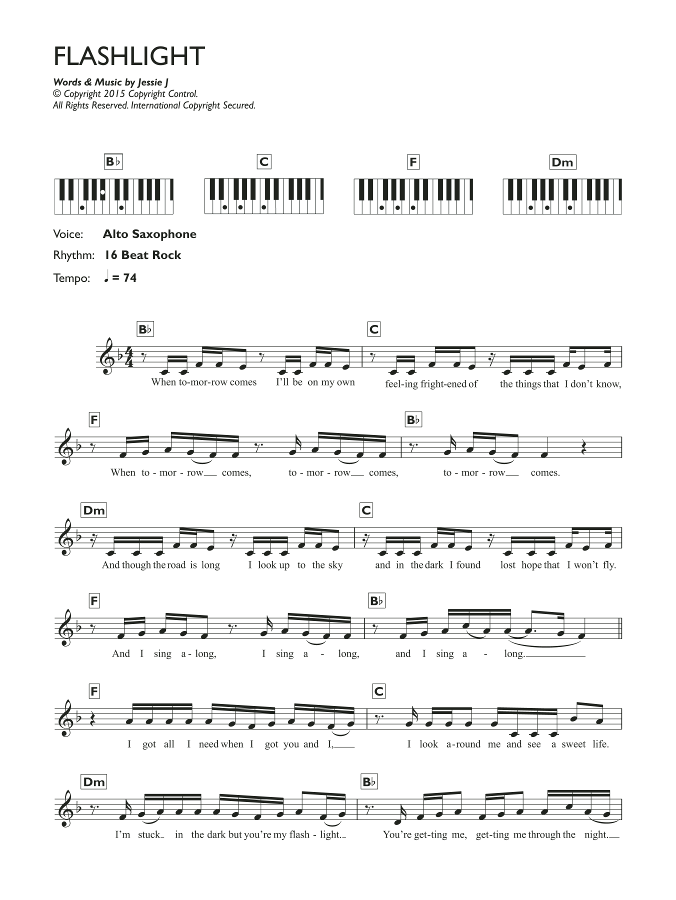 Download Jessie J Flashlight (from Pitch Perfect 2) Sheet Music