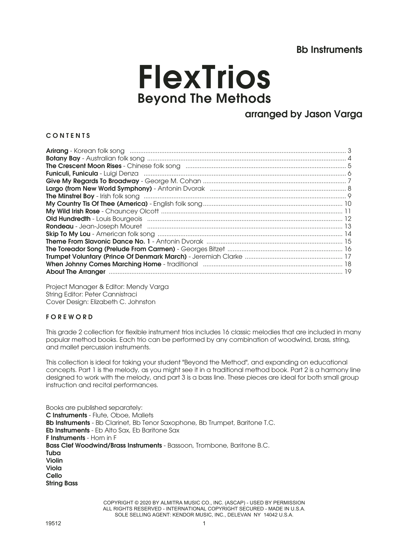 Download Jason Varga Flextrios - Beyond The Methods (16 Piec Sheet Music