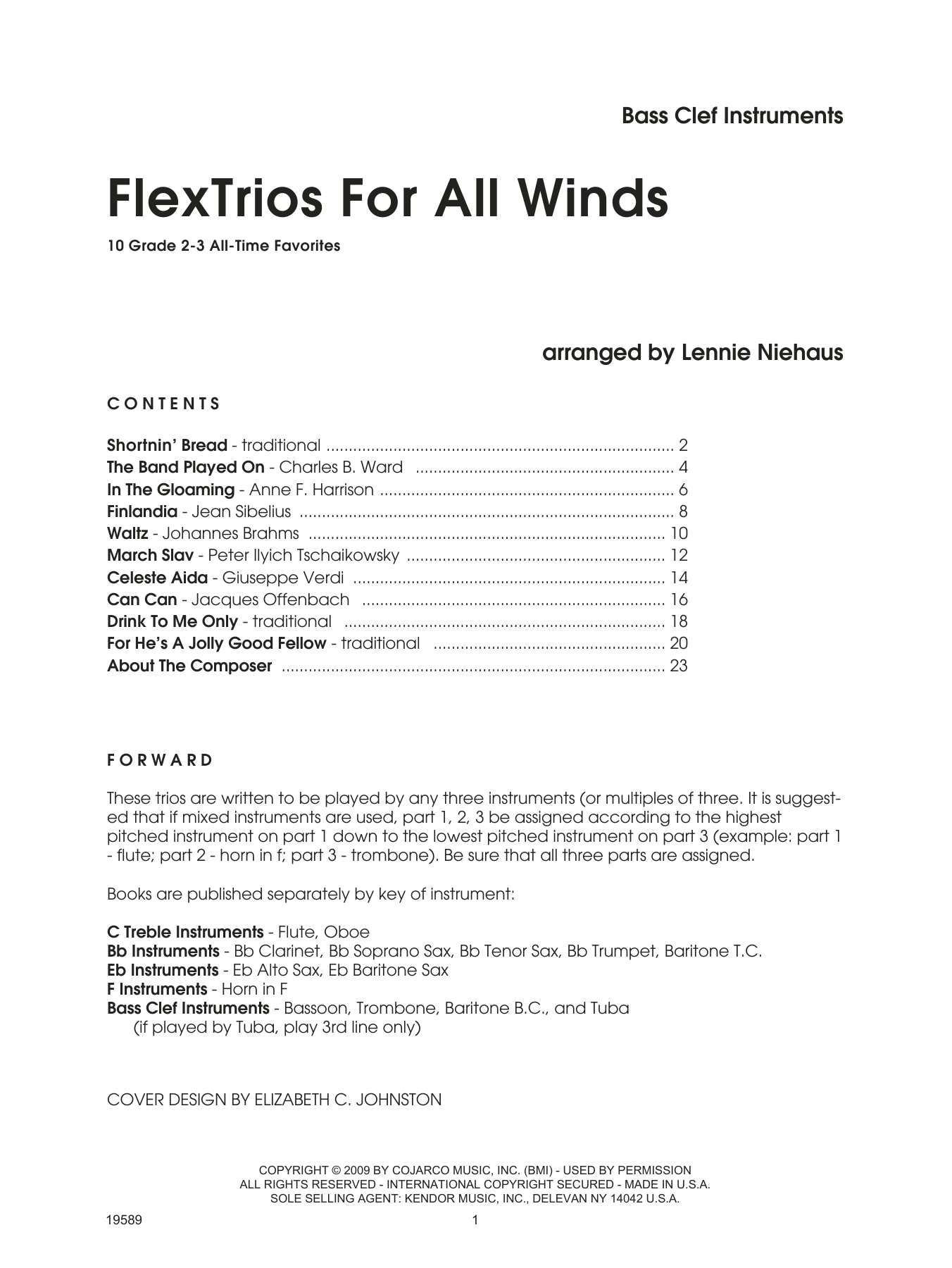 Download Lennie Niehaus FlexTrios For All Winds (Bass Clef Inst Sheet Music