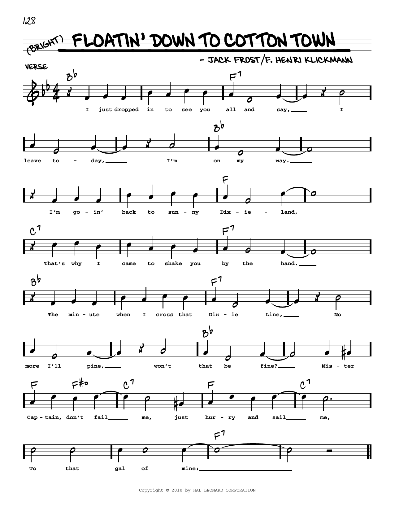 Download Jack Frost Floatin' Down To Cotton Town (arr. Robe Sheet Music