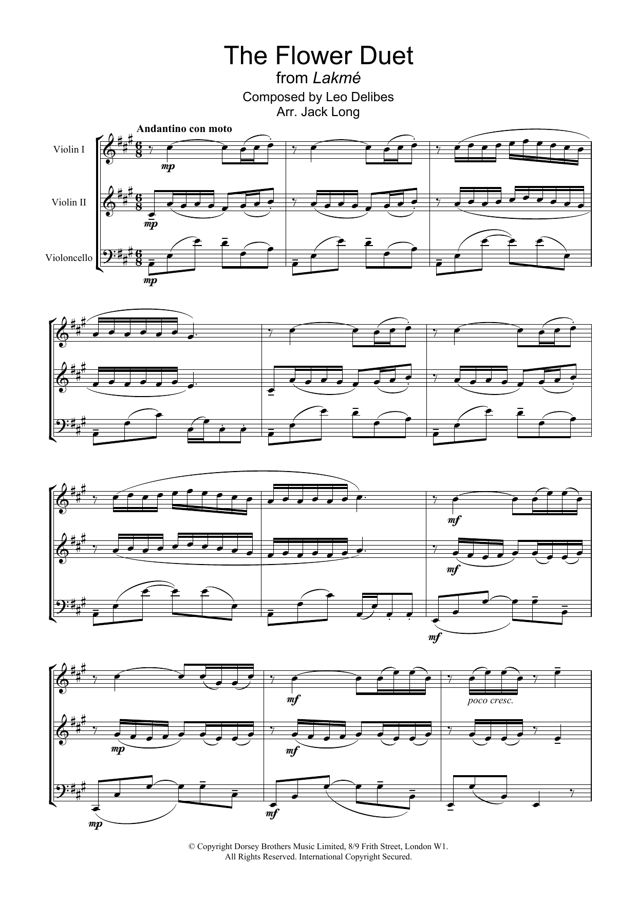 Download Leo Delibes Flower Duet (from Lakme) Sheet Music