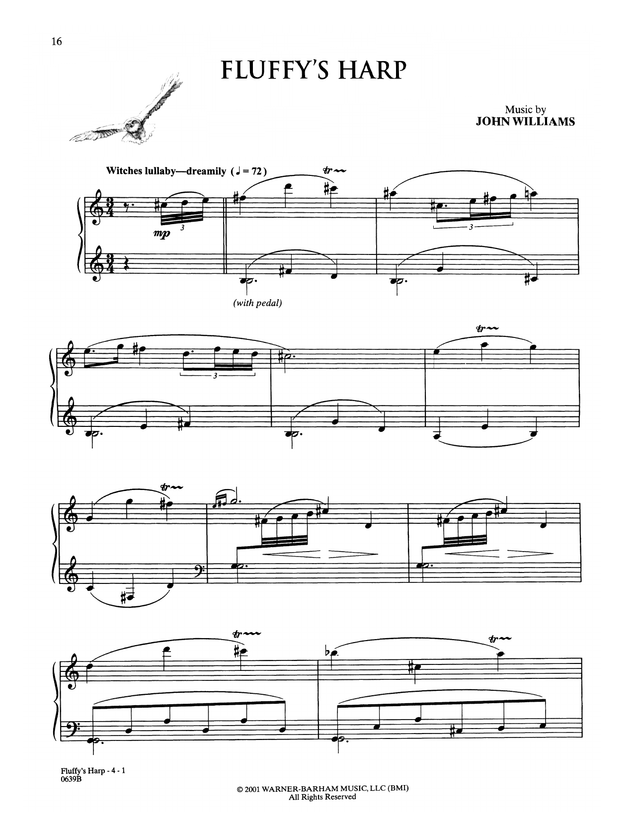 Download John Williams Fluffy's Harp (from Harry Potter) Sheet Music
