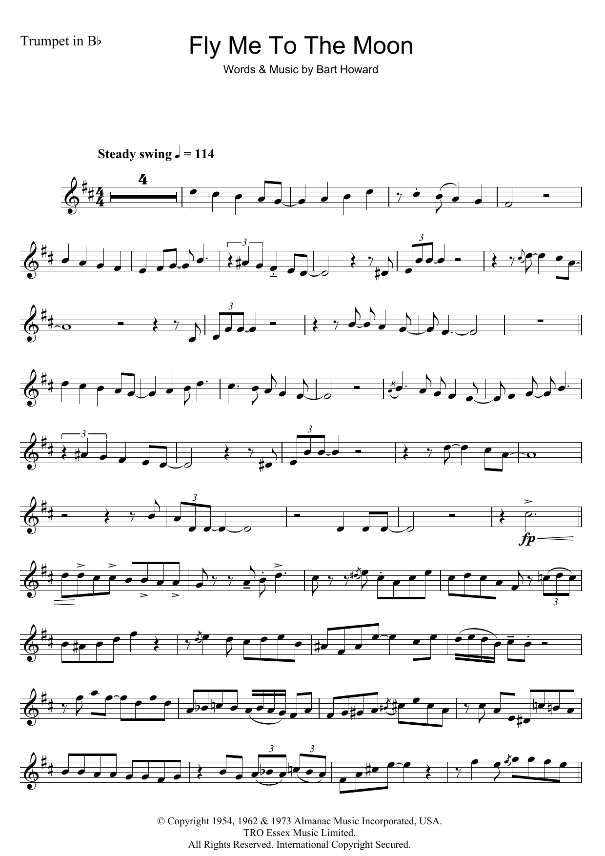 Download Julie London Fly Me To The Moon (In Other Words) Sheet Music