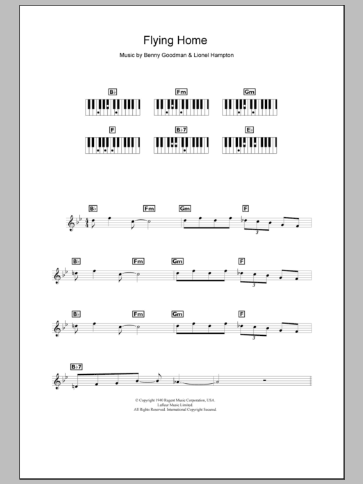 Download Benny Goodman Flying Home Sheet Music