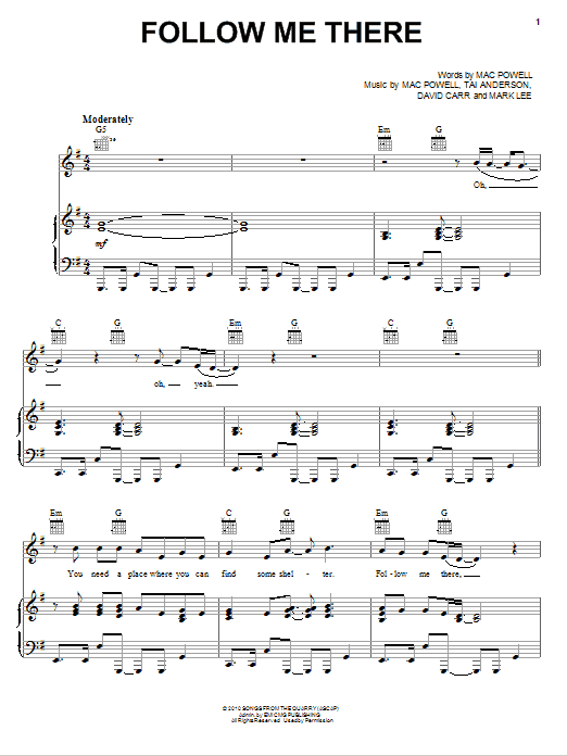 Download Third Day Follow Me There Sheet Music