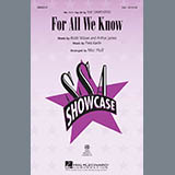 Download or print For All We Know Sheet Music Printable PDF 7-page score for Concert / arranged SSA Choir SKU: 281497.