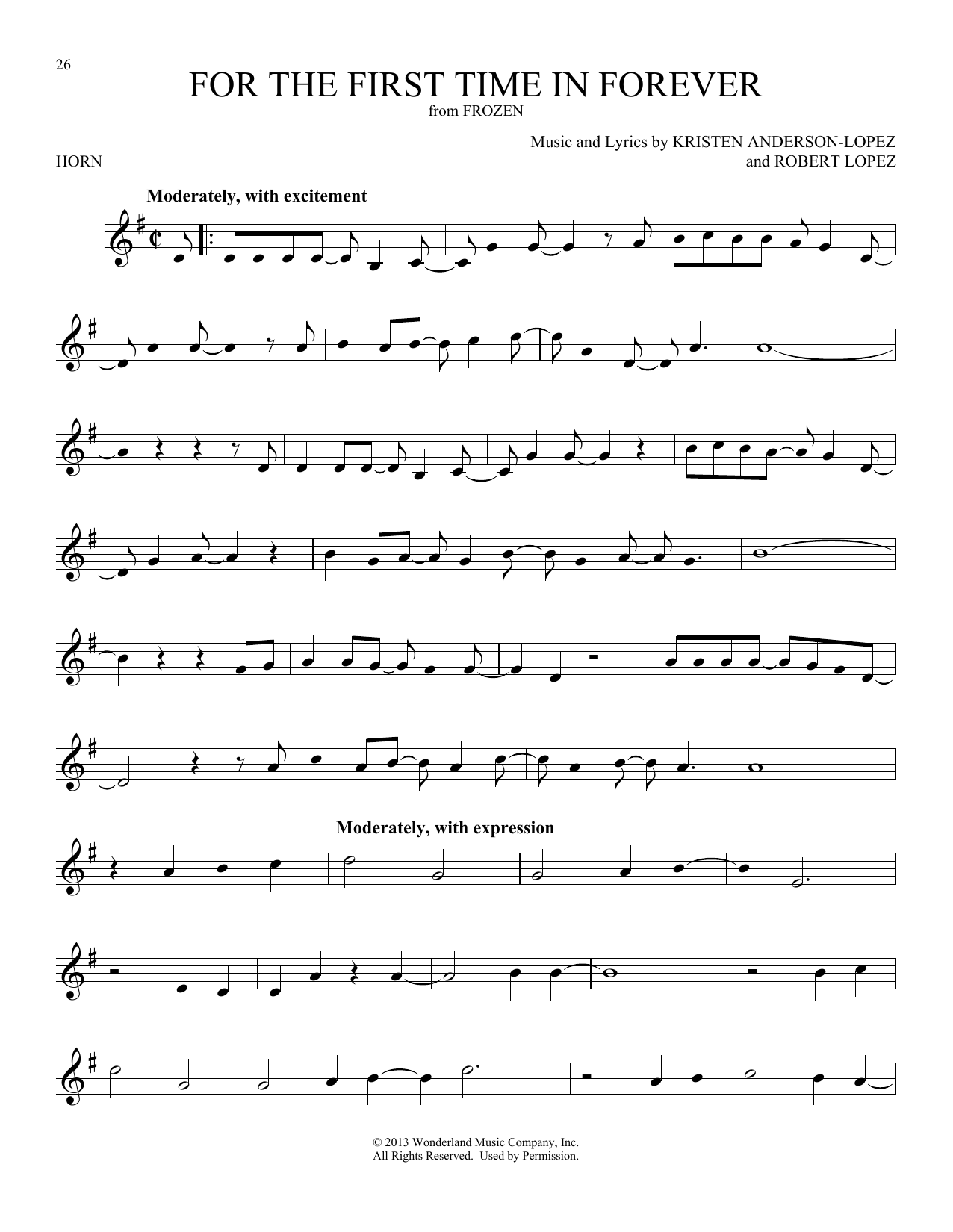 Download Kristen Bell & Idina Menzel For The First Time In Forever (from Dis Sheet Music