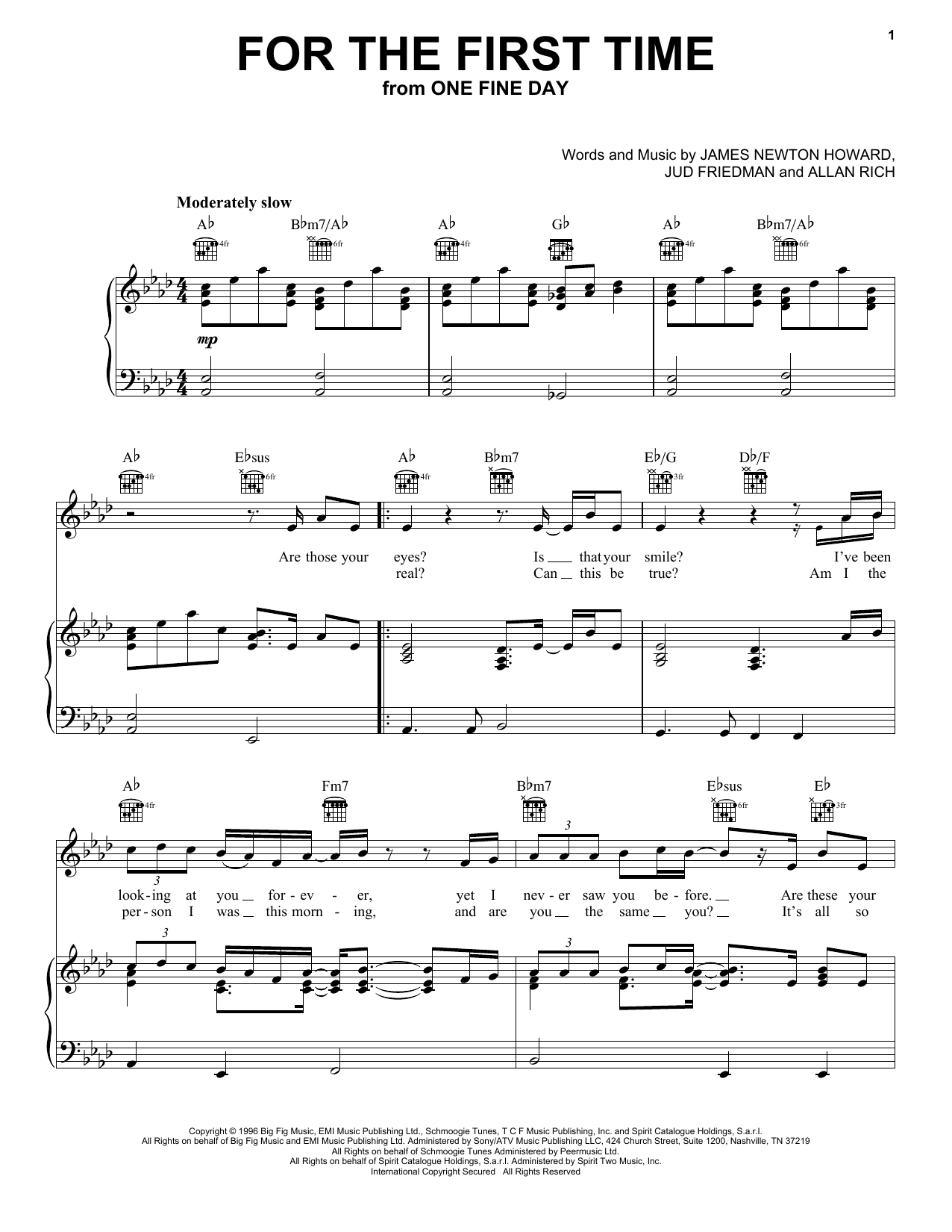 Download Kenny Loggins For The First Time Sheet Music
