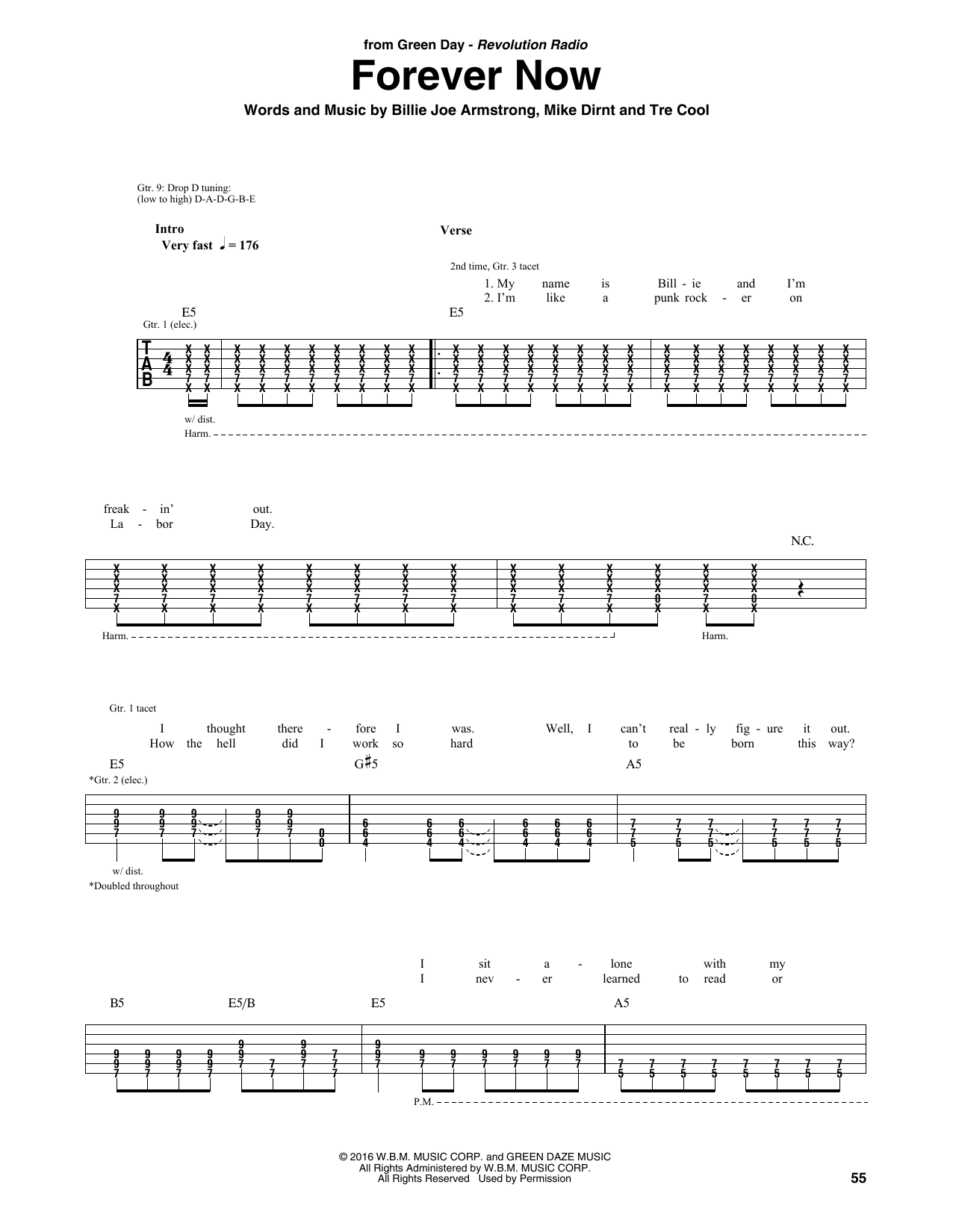 Download Green Day Forever Now Sheet Music