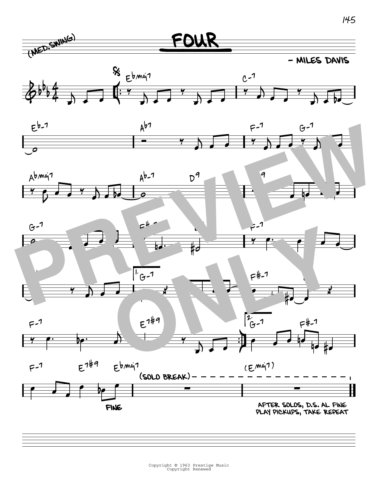 Download John Coltrane Four [Reharmonized version] (arr. Jack Sheet Music