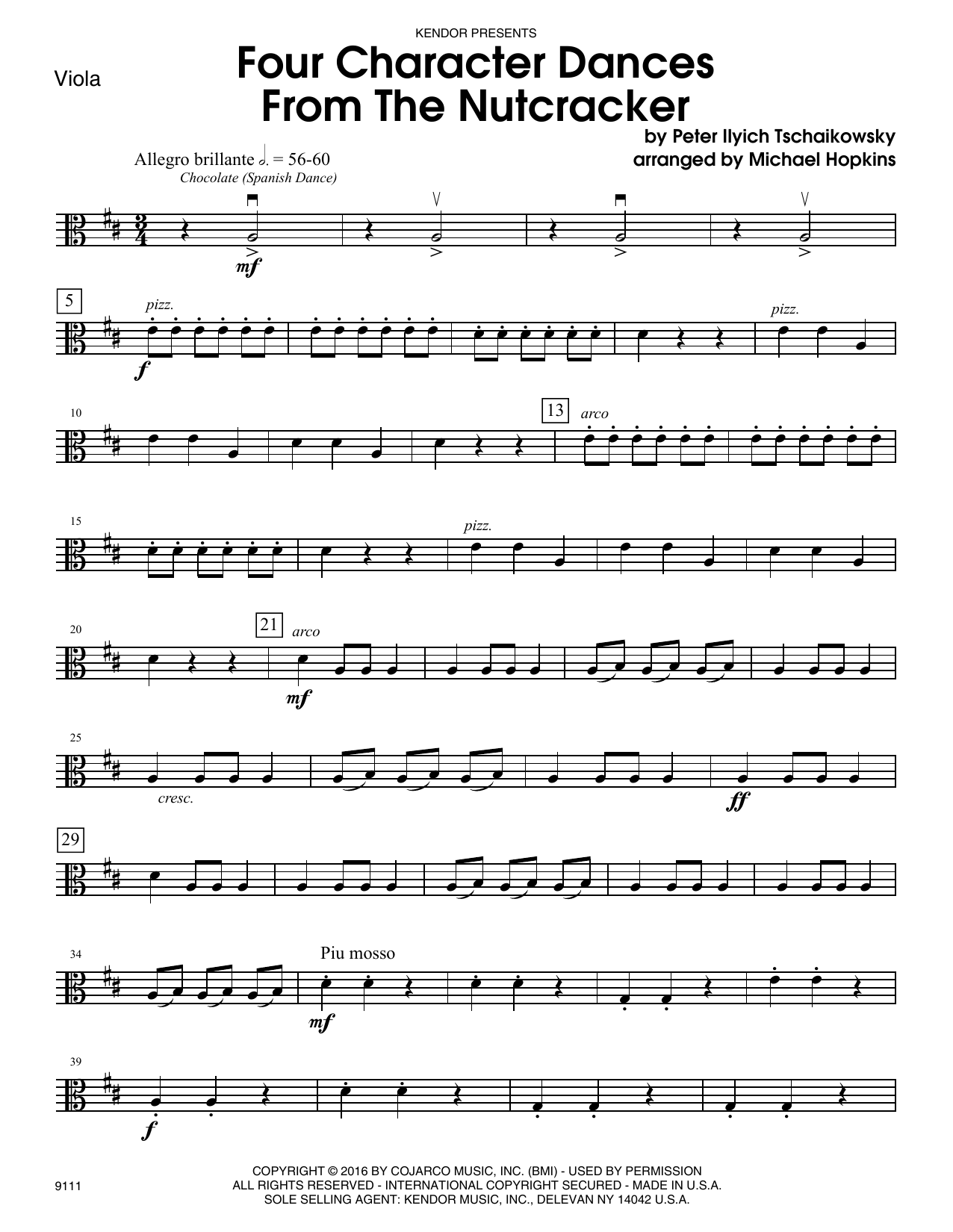 Download Michael Hopkins Four Character Dances From The Nutcrack Sheet Music