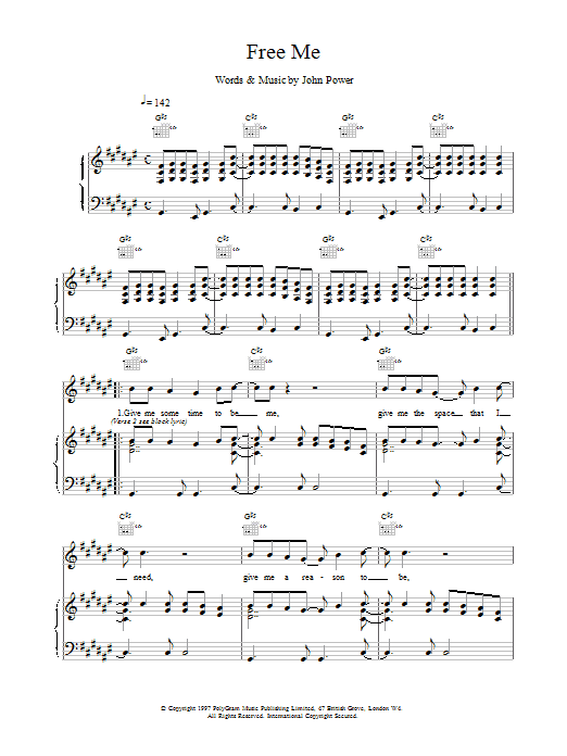 Download Cast Free Me Sheet Music