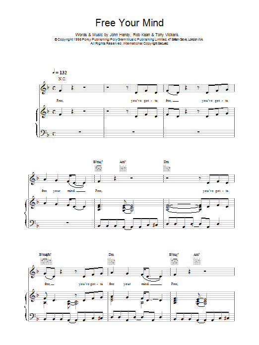 Download East 17 Free Your Mind Sheet Music