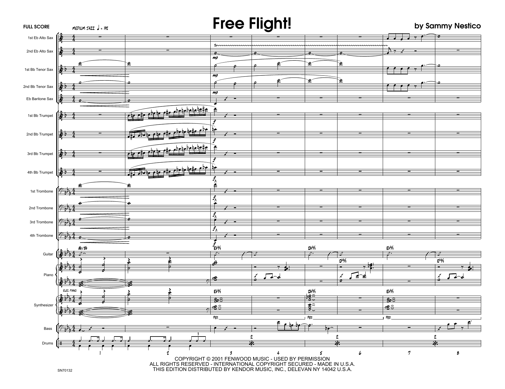 Download Sammy Nestico Free Flight! - Full Score Sheet Music
