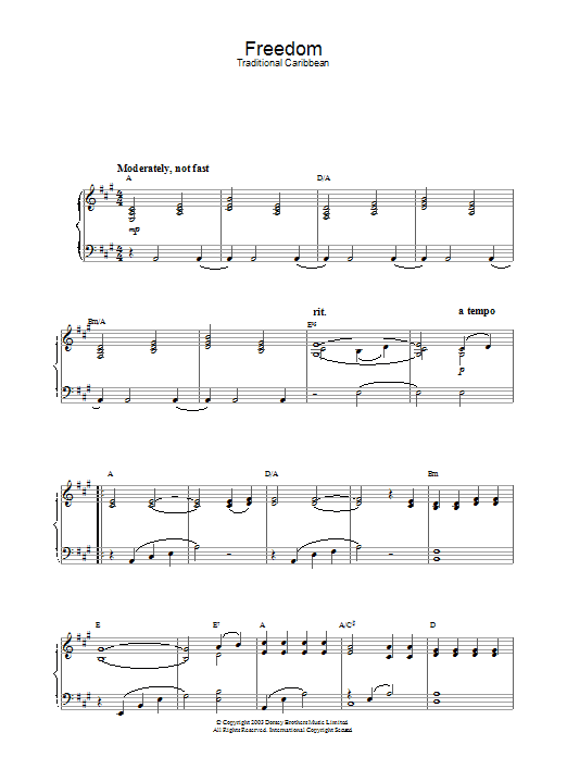 Download Traditional Freedom Sheet Music