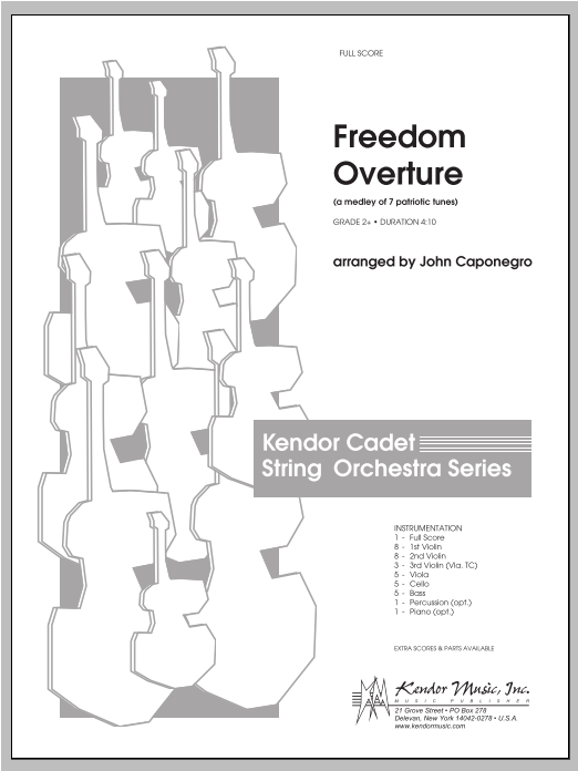 Download Caponegro Freedom Overture - Full Score Sheet Music