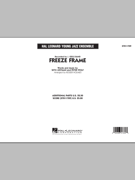Download Roger Holmes Freeze Frame - Conductor Score (Full Sc Sheet Music